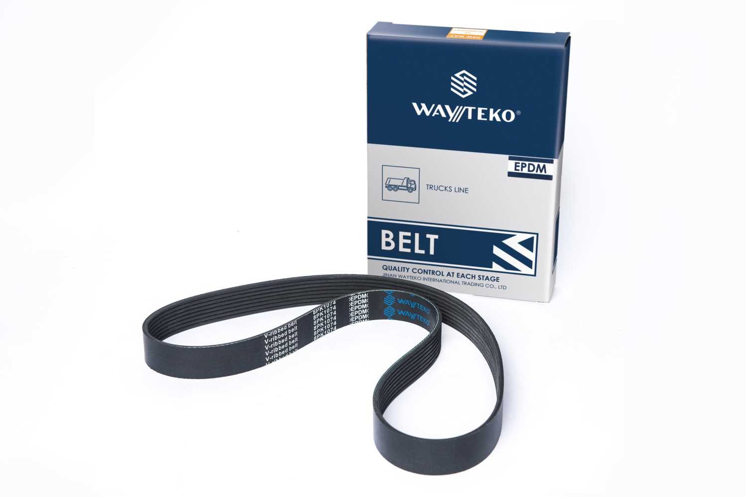 Ремень ручейковый 8PK1074 вентилятора Wayteko SHAANXI 8PK1074
